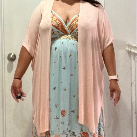 Chris & Carol Lightweight Pink Cardigan - Picture 2 of 5